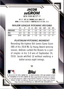 2019 Bowman Platinum Jacob deGrom