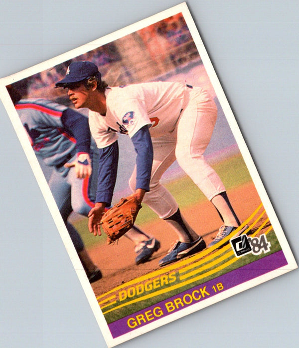 1984 Donruss Greg Brock #296