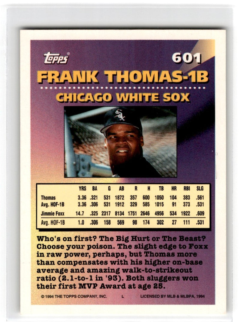 1994 Topps Frank Thomas