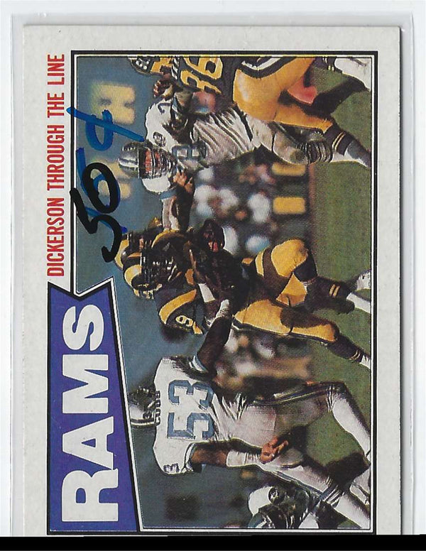1986 Topps Box Bottoms Los Angeles Rams #C