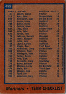 1971 Topps Checklist 524-643