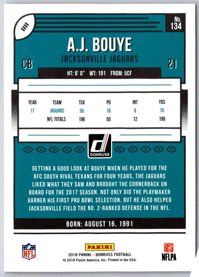 2018 Donruss A.J. Bouye