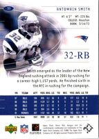 2002 Upper Deck Antowain Smith #33