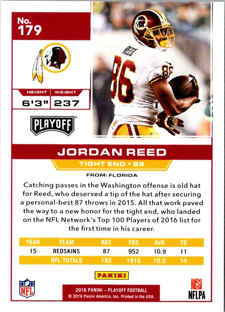 2016 Panini Playoff Jordan Reed