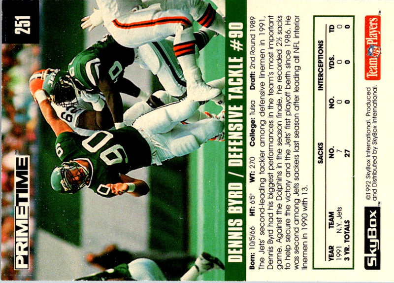 1992 Skybox Impact Dennis Byrd