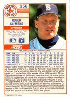1989 Score Roger Clemens #350A