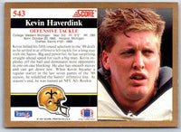 1991 Score Kevin Haverdink #543