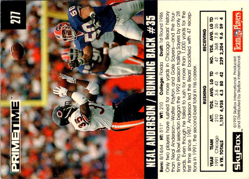 1992 Skybox Impact Neal Anderson