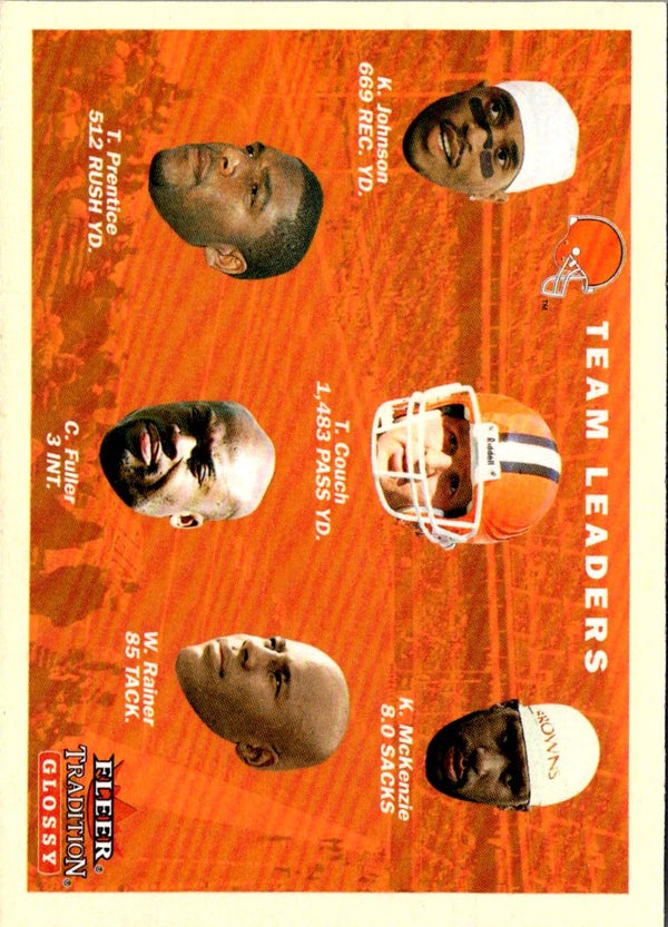 2001 Fleer Tradition Cleveland Browns Team Leaders #377