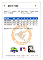 1991 Classic Best Frederick Keys Chuck Ricci #7