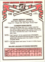 1981 Donruss John Urrea #190