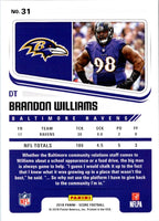 2018 Score Brandon Williams #31