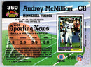 1992 Topps Stadium Club Football Audray McMillian