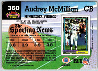 1992 Topps Stadium Club Football Audray McMillian #360