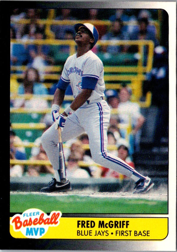 1990 Fleer Baseball MVP's Fred McGriff #24