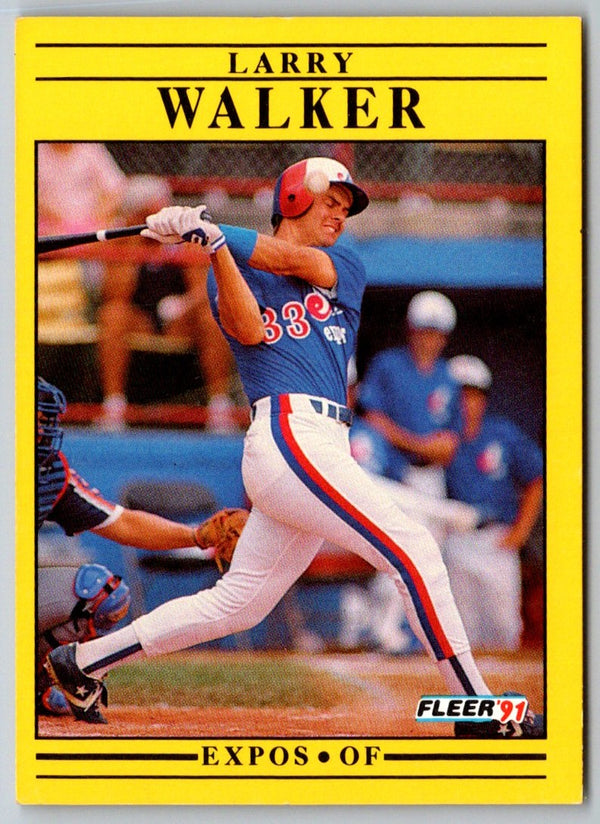 1991 Fleer Larry Walker #250