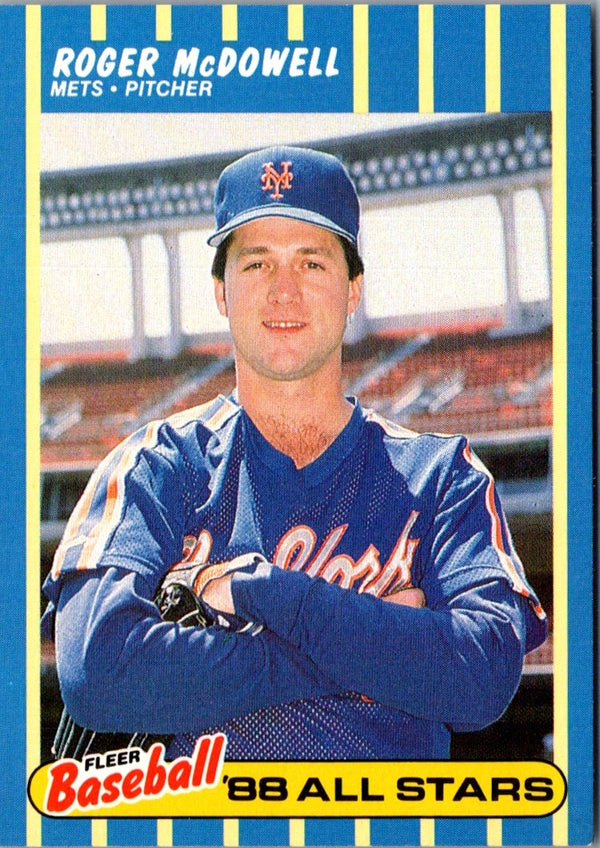 1988 Fleer Baseball All-Stars Roger McDowell #24