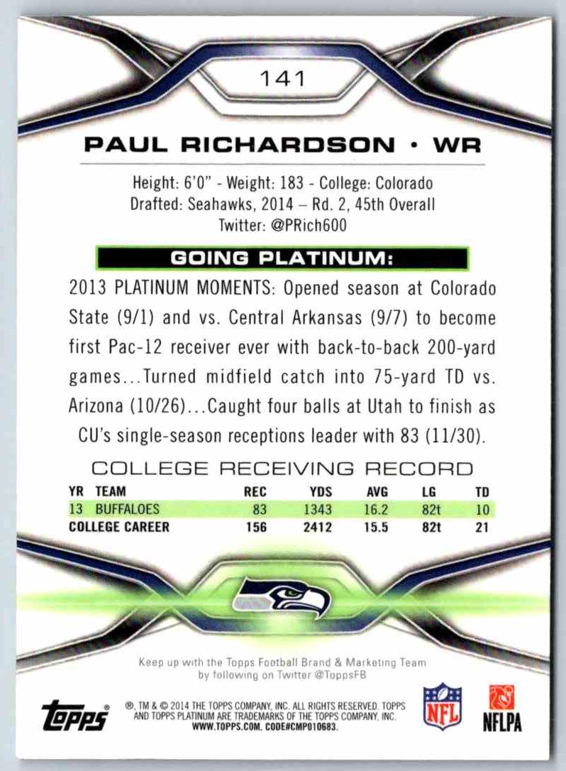 1991 Bowman BestFootball Paul Richardson