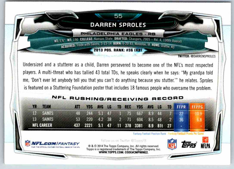 2014 Contenders Darren Sproles