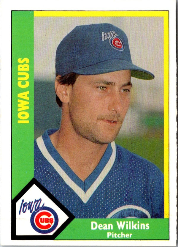 1990 CMC Iowa Cubs Dean Wilkins #9