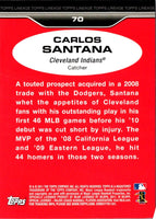 2011 Topps Lineage Carlos Santana #70