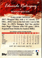 2017 Topps Gallery Eduardo Rodriguez #44