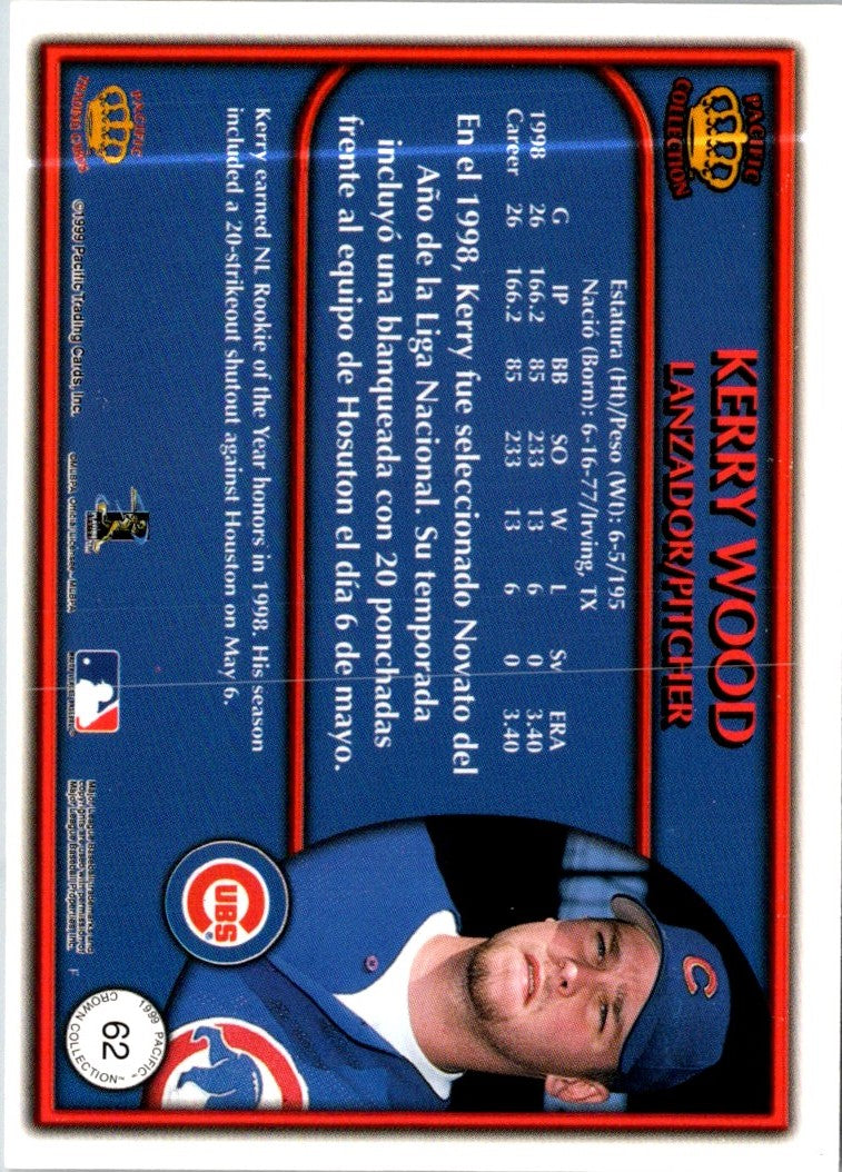 1999 Pacific Crown Collection Kerry Wood