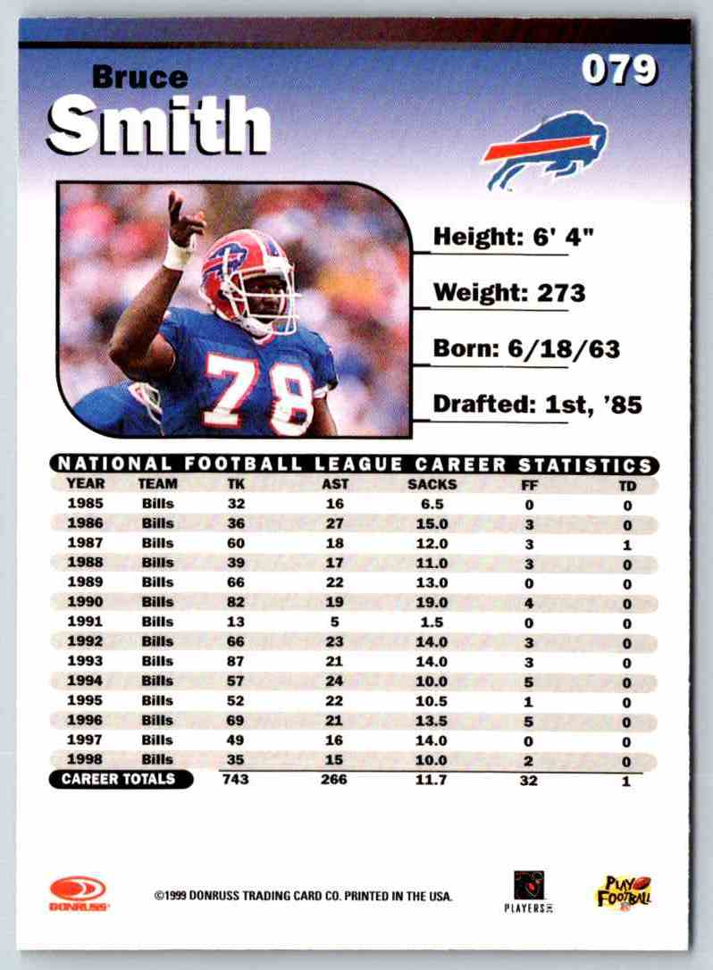 1999 Donruss Elite Bruce Smith