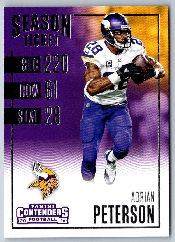 2017 Panini Prizm Adrian Peterson #61
