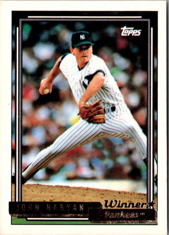 1992 Topps John Habyan #698