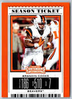 2019 Panini Contenders Draft Picks Collegiate Ticket Blue Foil Brandin Cooks #17