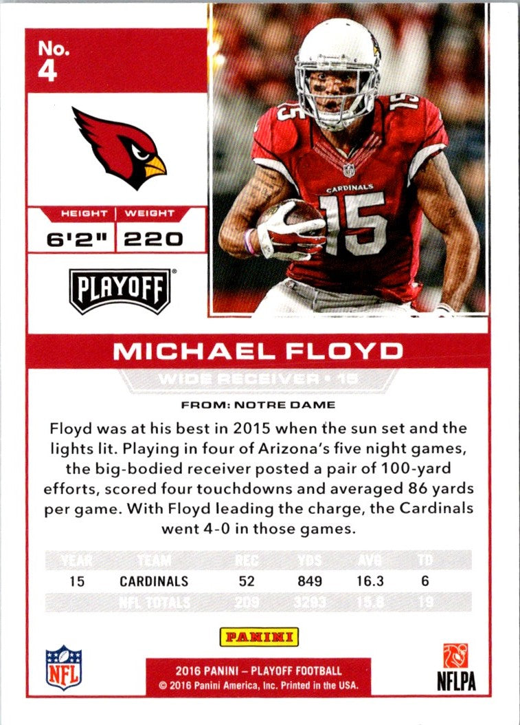 2016 Panini Playoff Michael Floyd