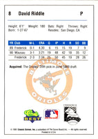 1991 Classic Best Frederick Keys David Riddle #8