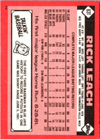 1986 Topps Traded Rick Leach #63T