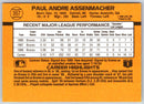 1989 Donruss Paul Assenmacher