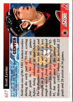 1993 Score Scott Levins #617 Rookie