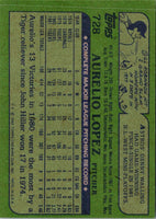 1982 Topps Aurelio Lopez #728