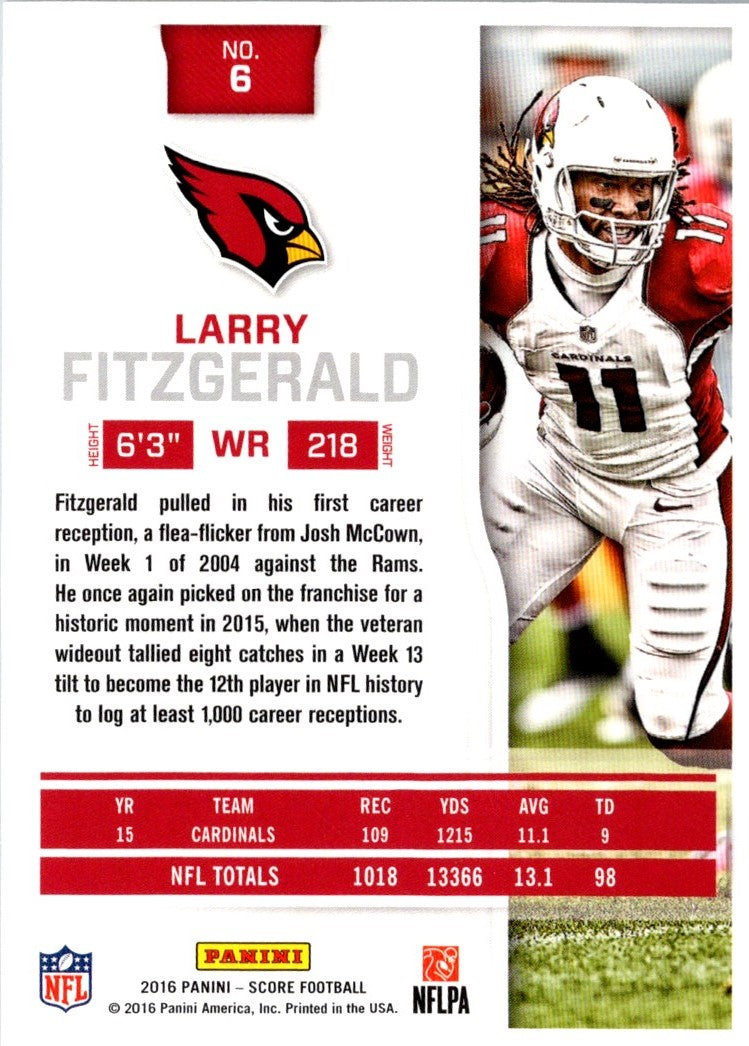 2016 Score Larry Fitzgerald