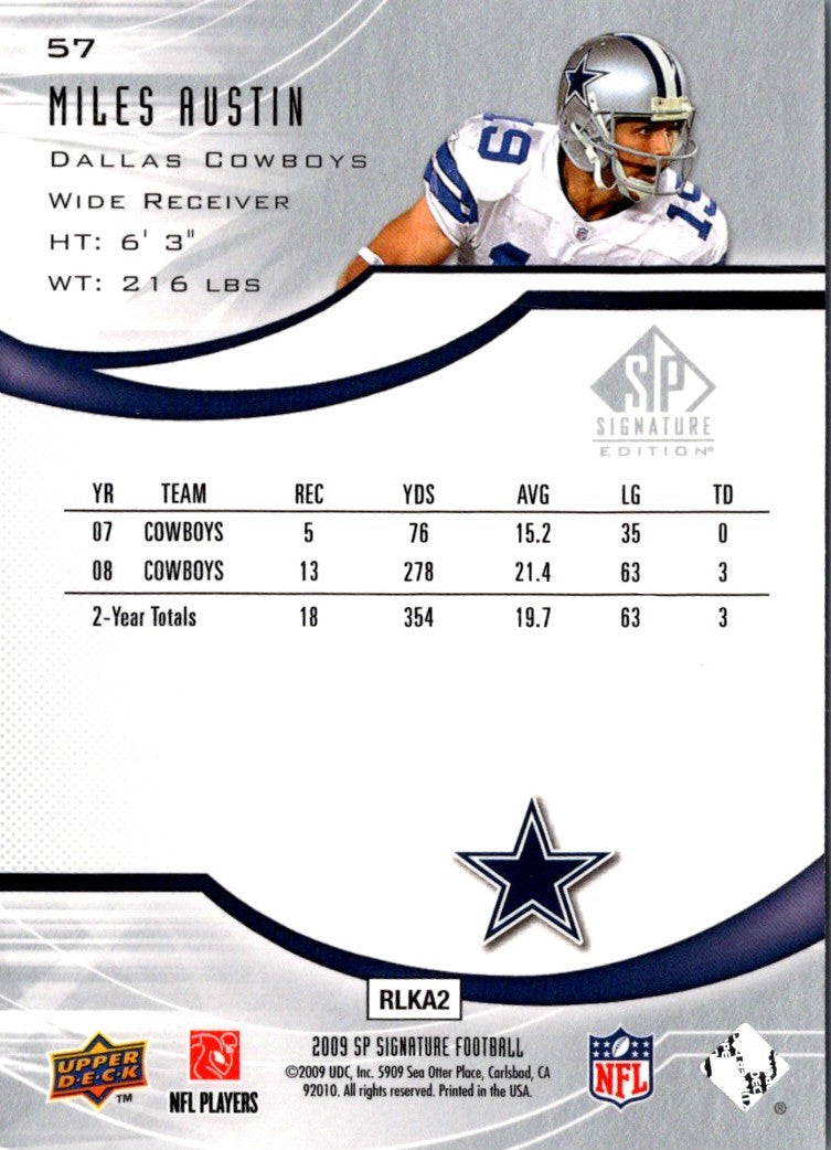 2009 SP Signature Miles Austin