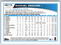 2013 Topps Update Samuel Deduno #US113