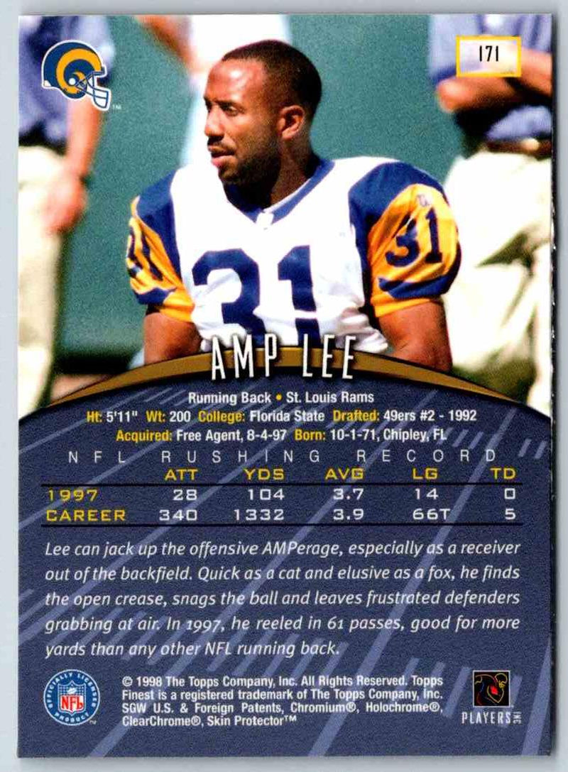 1998 Topps Finest Football Amp Lee