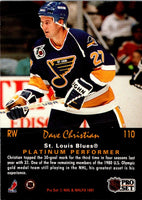 1991 Pro Set Platinum Dave Christian #110