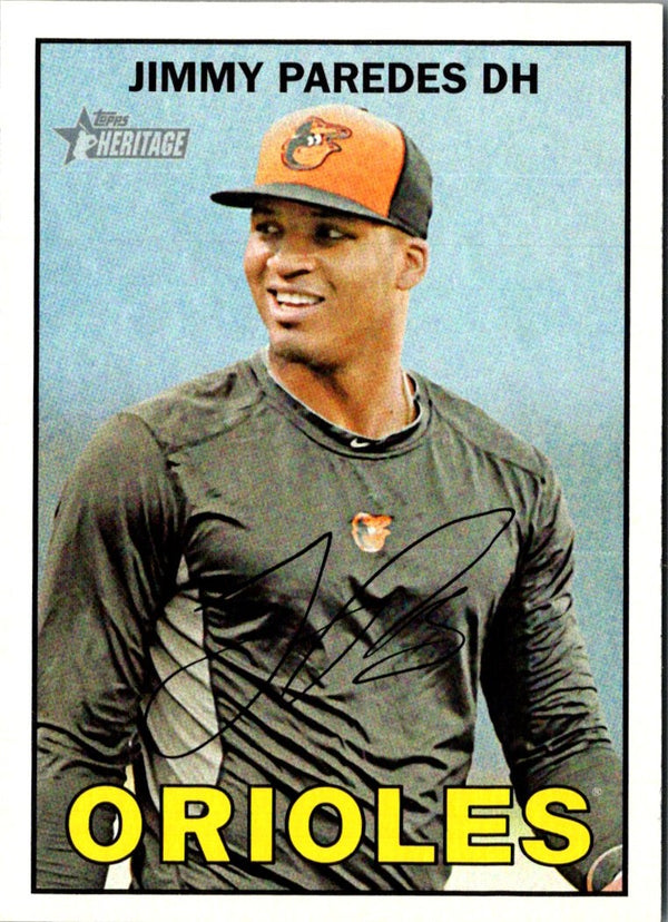 2016 Topps Heritage Jimmy Paredes #198