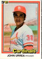 1981 Donruss John Urrea #190