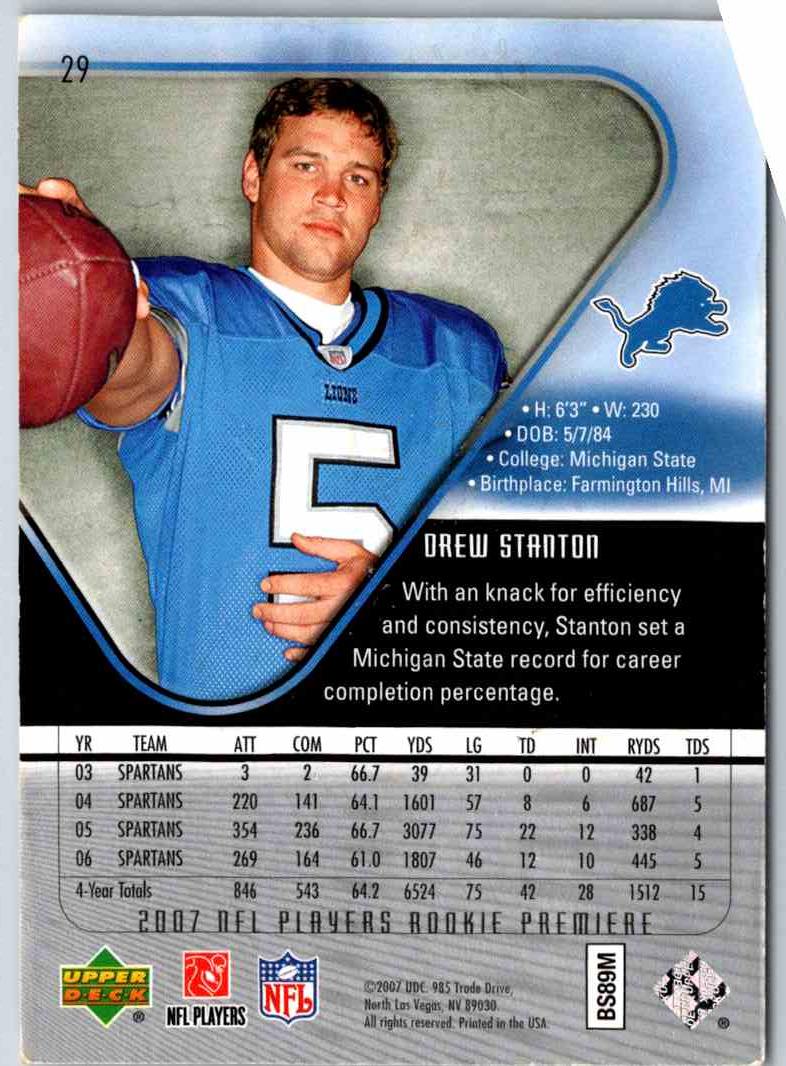 1998 Upper Deck Drew Stanton