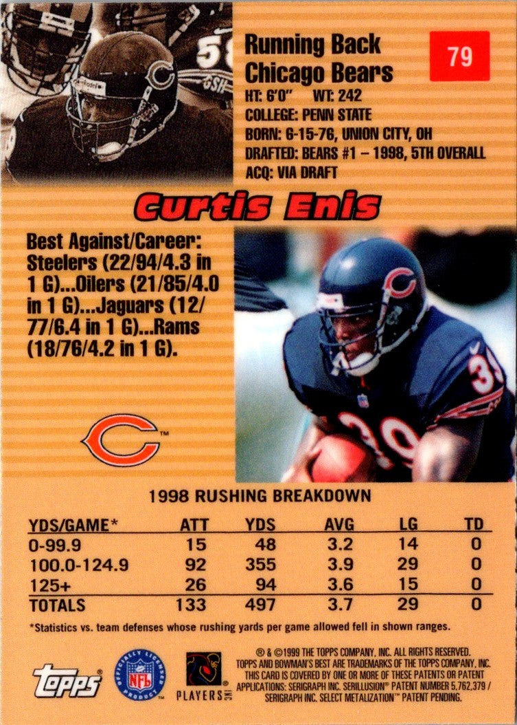 1999 Bowman's Best Curtis Enis