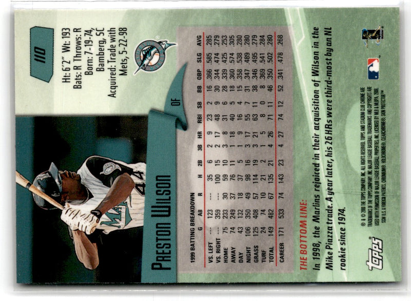 2000 Stadium Club Preston Wilson