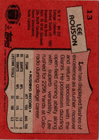 1987 Topps Lee Rouson #13 Rookie