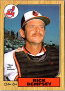 1987 O-Pee-Chee Rick Dempsey