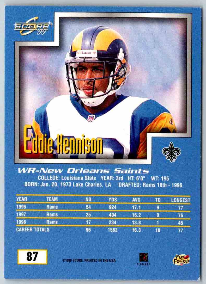 1999 Score Eddie Kennison